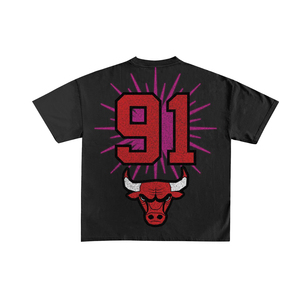 T-shirt noir personnalisé OEM pour homme, style streetwear, manches courtes, jersey en coton, col rond, imprimé graphique, coupe ample, tee-shirt pour homme, coupe courte. - Product Image 3