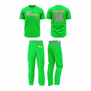 Uniforme de baseball sublimé de qualité supérieure avec tissu sportif respirant - Product Image 5