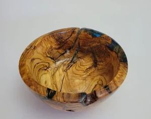 Bol en résine époxy et bois d'acacia fait main de luxe - Sans BPA, écologique, centre de table, décoration de cuisine et utilisation pour servir - Product Image 2