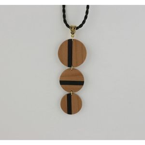 Collar con Colgante de Cruz de Madera Ecológico para Mujer, Accesorios de Moda con Cristal - Product Image 4