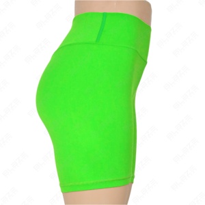 Blaze Fight Wear High-Rise Yoga Booty Shorts OEM Vente en gros Modèle solide Fitness Biker Beach Gym Taille élastique Yoga Leggings - Product Image 4