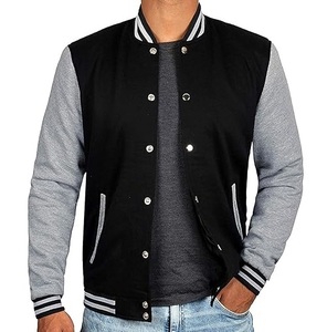 Blouson universitaire personnalisé avec logo 2026, en laine respirante, pour homme, style baseball, coupe oversize, streetwear, hiver, moto, motard - Product Image 5