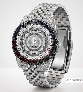 นาฬิกาโครโนกราฟ ROLAX COSMOGRAPH DAYTONA 40 มม. ตัวเรือนสแตนเลส สายเพชร หน้าปัดอนาล็อก ดีไซน์หรูหรา แนวโบราณ ลายการ์ตูน - Product Image 4