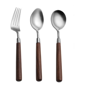 Stylish <b>Spoon</b> Cutlery Kitchenware Home Hotel Dining <b>Table</b> Dinner Unique Natural Wooden Flatware Cutlery Salad - Product Image 6