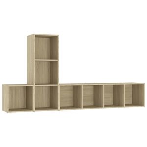 Set di mobili TV 3 pezzi in legno di quercia di Sonoma per soggiorno - Product Image 2