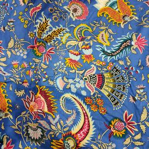 Tissu en coton imprimé à la main Sanganeri, tissu en cambric, bloc de bois naturel, imprimé Bagru, tissu fait main - Product Image 6