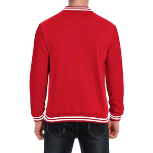 Custom Stonefield Manufacturing Unisex Red Varsity <b>Jacket</b> 100% Wool Hooded Reversible <b>Waterproof</b> Streetwear Outerwear Front OEM - Product Image 2