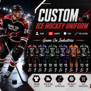 Meilleur fournisseur, nouvelle arrivée, prix de gros, équipe professionnelle, vêtements de hockey sur glace, uniformes personnalisés, maillot de hockey sur glace sublimé, ensemble complet - Product Image 1
