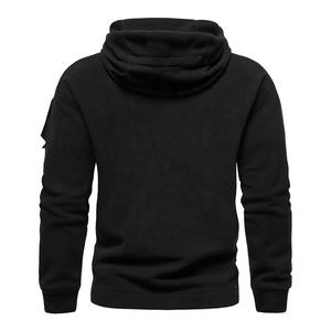 2024 Venta al por mayor de sudaderas con capucha personalizadas de alta calidad Fabricantes bordados de peso pesado sudaderas con capucha de los hombres sin mangas largas con bolsillo - Product Image 5