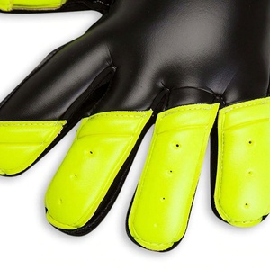 Top Demanded Black and Yellow Football Soccer Goalkeeper Gloves Sports Professional Goalkeeper Gloves Negative Cut - Product Image 3