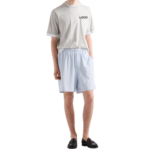 Camiseta de algodón prémium minimalista para hombre, corte holgado, estilo urbano, peso pesado, OEM, personalizada, camisetas para hombre, top para hombre - Product Image 5