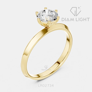 Bague de mariage ronde 0,80 carat, bijoux fins, certifiée IGI, or blanc 14 carats, diamant de laboratoire, bague de fiançailles et de mariage - Product Image 6