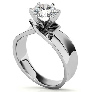 Anillo de Moissanita Tallada en Plata de Ley 925 con Baño de Oro de 18K, Engaste de Garras, Joyería de Lujo para Compromiso, Boda, Promesa y Aniversario - Product Image 2