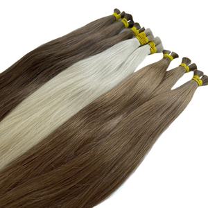 Offre Spéciale russie cheveux vierges raides, faisceaux en vrac de cheveux humains blonds russes bruts, extension de cheveux humains remy vietnam en vrac - Product Image 2