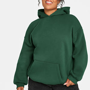 Sudadera con Capucha de Algodón Verde para Mujer, Precio Económico, Manga Larga, Informal, para Otoño, con Bolsillos Delanteros con Logotipo, Transpirable, Tejida - Product Image 6