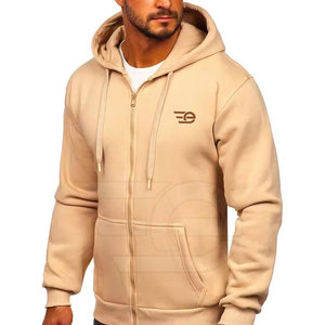 Sudaderas con capucha y cremallera para hombre, de algodón, con estampado personalizado, estilo urbano, para gimnasio, al por mayor - Product Image 3