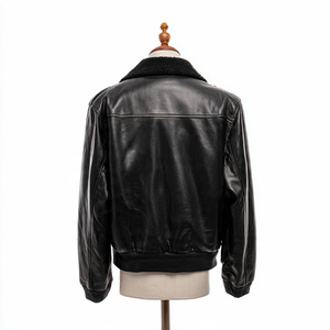 Veste en cuir et fourrure de style GENZ de haute qualité, très élégante et cool - Product Image 4