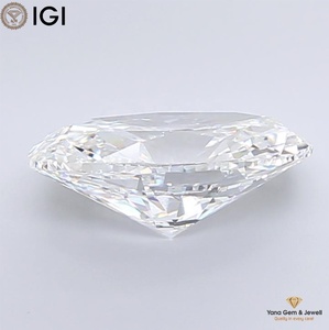 Diamante cultivado en laboratorio CVD de forma ovalada, 5.00 quilates, color E, claridad VVS1, con certificado IGI para colgante de joyería fina. - Product Image 3