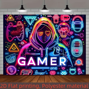 Poster Astronauta Spaziale Reattivo ai Raggi UV che si Illumina al Buio, Arazzo Attivabile con Luce Nera con Alieni che Mangiano Pizza, Colore Nero - Product Image 3