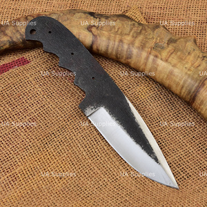 Cuchillos de Acero con Alto Contenido de Carbono de Alta Calidad, Hojas en Blanco con Punta Caída y Mango de Madera, Venta al por Mayor, Cuchillos Bushcraft Personalizados, Directo de Fábrica - Product Image 2