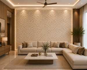 Mural Decorativo 3D de Madera Hecho a Mano, Arte Moderno de Naturaleza Muerta, Panel de Relieve de Diseño Personalizado con Patrón de Pavo Real para Interiores - Product Image 4