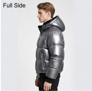 Bubble Oversized Custom Logo Front Outdoor <b>Puffer</b> Cotton Coat Autumn Plus Size <b>Men's</b> Stand Collar <b>Jackets</b> - Product Image 2