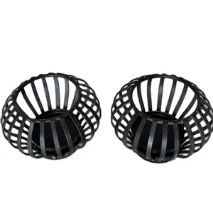 Decoración para el hogar y la Oficina, hierro hecho a mano de alta calidad, luz en T negra, superventas, soporte de luz de té estilo jaula redondeada de Metal para Decoración - Product Image 1