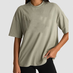 Fitness <b>Top</b> Moisture Wicking Plus Size Summer New Arrival Sportswear Athletic Down Shoulder Plus Size 100% Cotton Shirt - Product Image 5