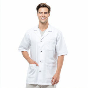 Bata de laboratorio de calidad premium para médicos y enfermeras de hospital, bata de laboratorio personalizada - Product Image 2