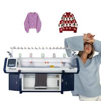 Machine à tricoter plate informatisée à double système Guosheng 7G-18G automatique pour la production de pulls/gants