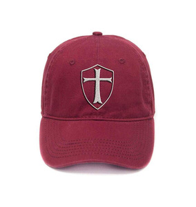 Casquette de baseball unisexe des Templiers - Casquette en coton avec croix et écusson brodés - Product Image 1