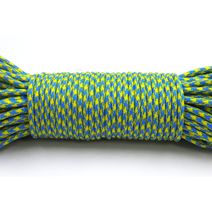 Yellow Camo 4mm Paracord Rope 550 Type Nylon Utility <b>Cord</b> for Camping, Survival, Craft and DIY Use - Product Image 4
