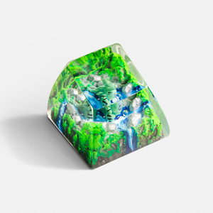 Teclas Artesanales Bosque Místico, Teclas Artesanales Personalizadas, Teclas Anime Lindas, Teclas Verdes, Juego de Teclas, Teclas de Madera - Product Image 2