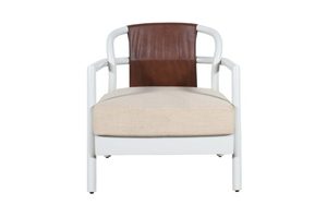 Designer Lounge Sofa <b>Chair</b> Upholstered Single Seater <b>with</b> Cushion for Living Room Bedroom Office Hotel Modern Furniture - Product Image 2