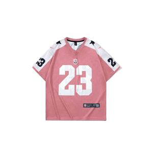 Camiseta de Fútbol Americano al por Mayor para Mujer, Talla Grande, Hombros Caídos, Transpirable, de Poliéster, con Logotipo Personalizado por Sublimación, Estilo Curazao - Product Image 1