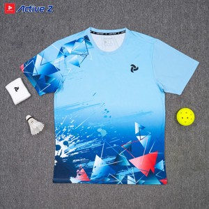 T-shirt de sport unisexe personnalisé ACTIVE II pour le badminton, léger, à séchage rapide, extensible, respirant, 100% polyester, OEM ODM - Product Image 3