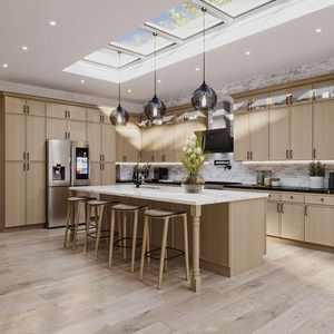 Gabinetes de Cocina Modulares de Madera Sólida Ecológicos Personalizados para Toda la Casa, Modernos y Multifuncionales, con Panel de Contrachapado y Puerta Personalizable - Product Image 4