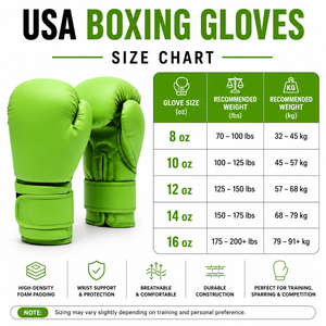 Wholesale Driftwear Impex High Quality Neon Green Boxing Gloves 10oz 12oz 14oz 16oz Custom Color Logo <b>Synthetic</b> <b>Leather</b> - Product Image 6