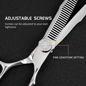 Ciseaux de coiffure professionnels en acier inoxydable de 7 pouces, outils de coiffure pour salon, ciseaux à effiler pour usage domestique - Product Image 4