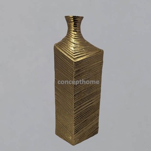 Vase à fleurs de table moderne de luxe, fait main, écologique, en métal, décoration d'anniversaire, couleur personnalisée - Product Image 6