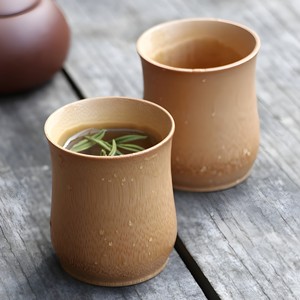 Tazas de bambú en venta, juego de vasos estilo tiki tropical, taza artesanal para jugo, té, batido - Product Image 1