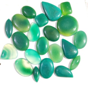 High Quality Polished Blue <b>Fire</b> Green Onyx Loose Gemstone 10-60mm Cabochon Color Play Healing <b>Stone</b> for Jewelry Making Wholesale - Product Image 1
