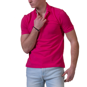 เสื้อโปโลผู้ชายสีน้ำเงินกรมท่า ลายจุด พิมพ์ลาย แขนสั้น ผ้าฝ้าย ระบายอากาศได้ดี ทรงปกติ สวมใส่สบาย - Product Image 6