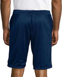 Shorts de sport pour hommes en mesh à taille élastique avec logo personnalisé, double couche, 5 pouces, pour l'été, shorts de basket en mesh - Product Image 2