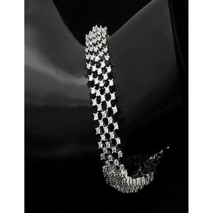 Bracelets Charmantes Tendances de Qualité Supérieure, Finition Blanche, Zircon, Ouvertables, pour Mariage, Fiançailles, Soirées, pour Femme - Product Image 1