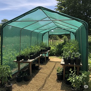 Filet d'ombrage vert pour tunnel de jardin, protection des plantes en serre, maille tricotée vert gazon - Product Image 1