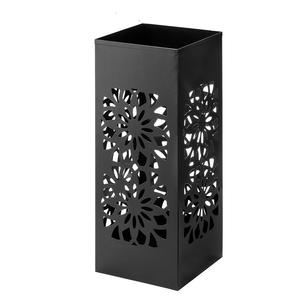 Porte-parapluies moderne en métal à motif brique, support d'entrée en fer noir thermolaqué pour commande en gros - Product Image 2