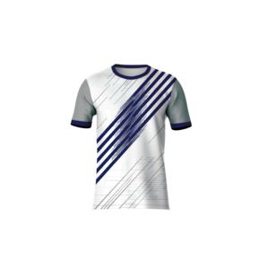 Camiseta de Sublimación Frontal con Diseño Personalizado, Suave y Transpirable, de Poliéster, Manga Corta, Rayas Diagonales, para Hombre y Mujer, Ropa Casual Urbana - Product Image 1