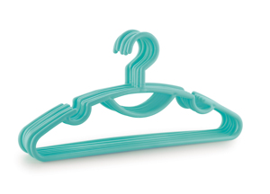 Pink Plastic Clothing <b>Hanger</b> Rectangle Shape <b>Space</b> <b>Saving</b> Hook Type For Wardrobe Storage Lightweight Simple Style Revolving Hook - Product Image 6