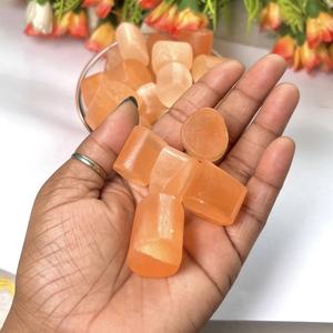 Offre Spéciale Pierres Roulées en Sélénite Orange Naturelle Polies Écologiques Cristal de Guérison Vente en Gros Pierre de Palmier Reiki Noël - Product Image 5
